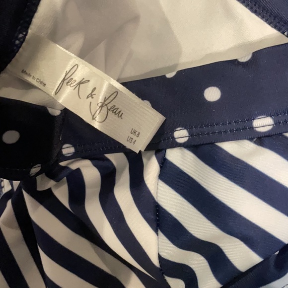 WORN ONCE Peek & Beau Navy and White Bikini - Picture 8 of 11
